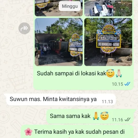 Pengiriman Papan Bunga Duka Pangulah Utara Baru